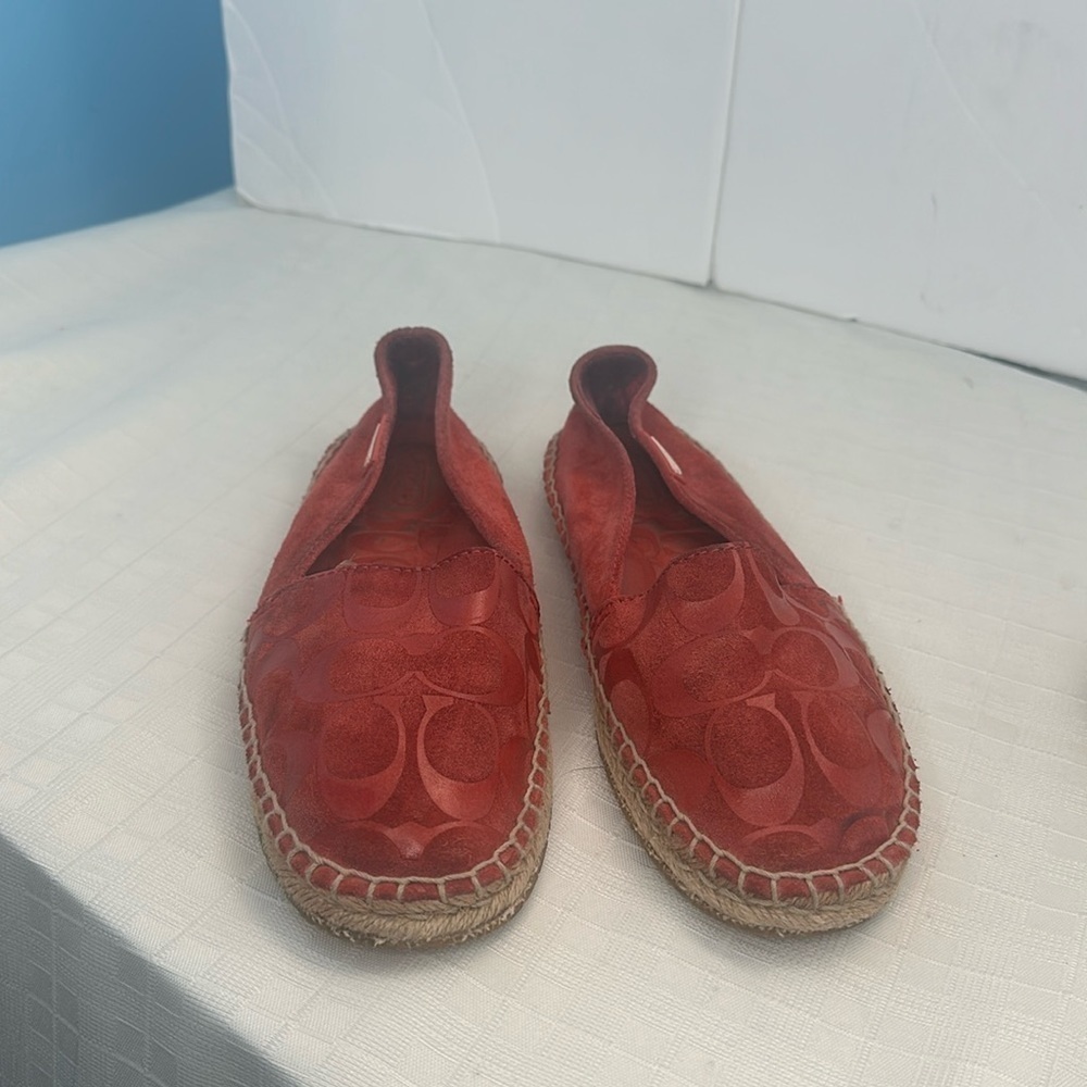 Coach suede espadrille size 7.5 M